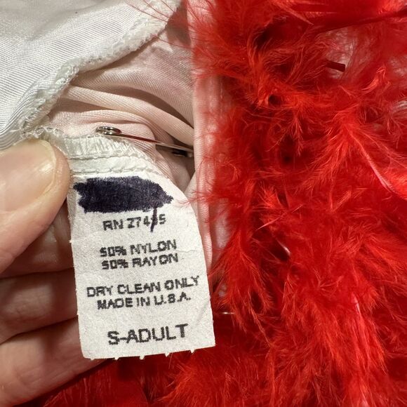 Silver Sequin Showgirl Leotard Dance Costume Removable Red Feathers Adult Small - Picture 4 of 6